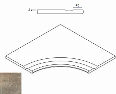 Керамогранит ЭМЕРАЛЬД БОРtИК 60x60 С ВЫЕМКОЙ УГЛ.ЗА 60x60