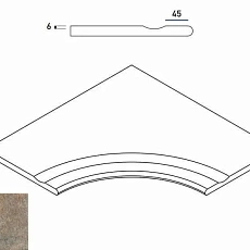 Керамогранит ЭМЕРАЛЬД БОРtИК 60x60 С ВЫЕМКОЙ УГЛ.ЗА 60x60