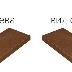 Ступени Серфейс/ surface Кортен Ступ.60 Угл.лев 33x60