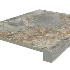 Ступени Верона/ verona Серый Ступ.45 Фронт 33x45