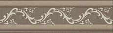 Керамическая плитка винтаж коричневый бордюр 01 7,5x25