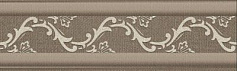 Шахтинская плитка Винтаж коричневый Бордюр 01 коричневый 