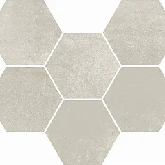 Мозаика coliseumgres Экспо Уайт Гексагон 620110000172 белый 25x29