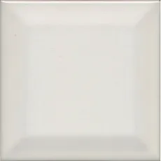 Керамическая плитка Декор Фурнаш грань белый 9,8x9,8