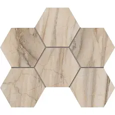 Мозаика estima br01 bernini hexagon pearl бежевый полированный 25x28.5