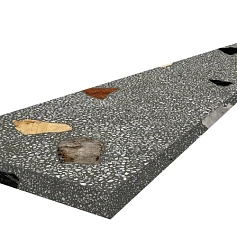 Ступени coliseumgres Палладио/ palladio Блэк Угловая Левая 620070002374 Черный 33x120