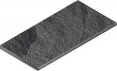 Бортик Италон Материя x2 Титанио закругленный 620090001204 черный 30x120