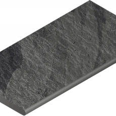 Бортик Италон Материя/ materia x2 Титанио Закругленный 620090001204 Черный 30x120