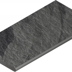 Бортик Италон Материя x2 Титанио закругленный 620090001204 черный 30x120