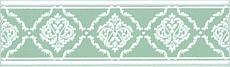 Керамическая плитка Бордюр Петергоф зелёный stg\d562\6307 7,7x25
