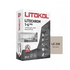 Цветная цементная затирка Литокол LITOCHROM 1-6 EVO 25кг LE.230 багамы