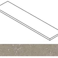 Ступени Атлас Конкорд Ринашенте Фьюжн Аггломерейт Дарк угловая правая 620070003269 серый 33x120