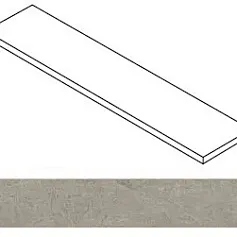 Ступени Атлас Конкорд Ринашенте Фьюжн Арджилла угловая правая 620070003266 серый 33x120