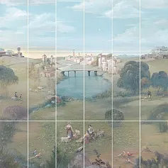 Керамическая плитка Панно Резиденция Пейзаж 120x150