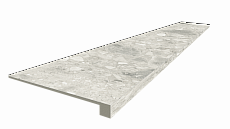 Ступени coliseumgres Брера Уайт фронтальная 620070002482 серый 33x120
