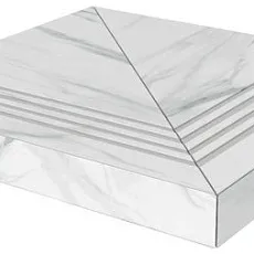 Ступени Ступень угловая клееная универсальная Монте Тиберио лаппатированный 33x33